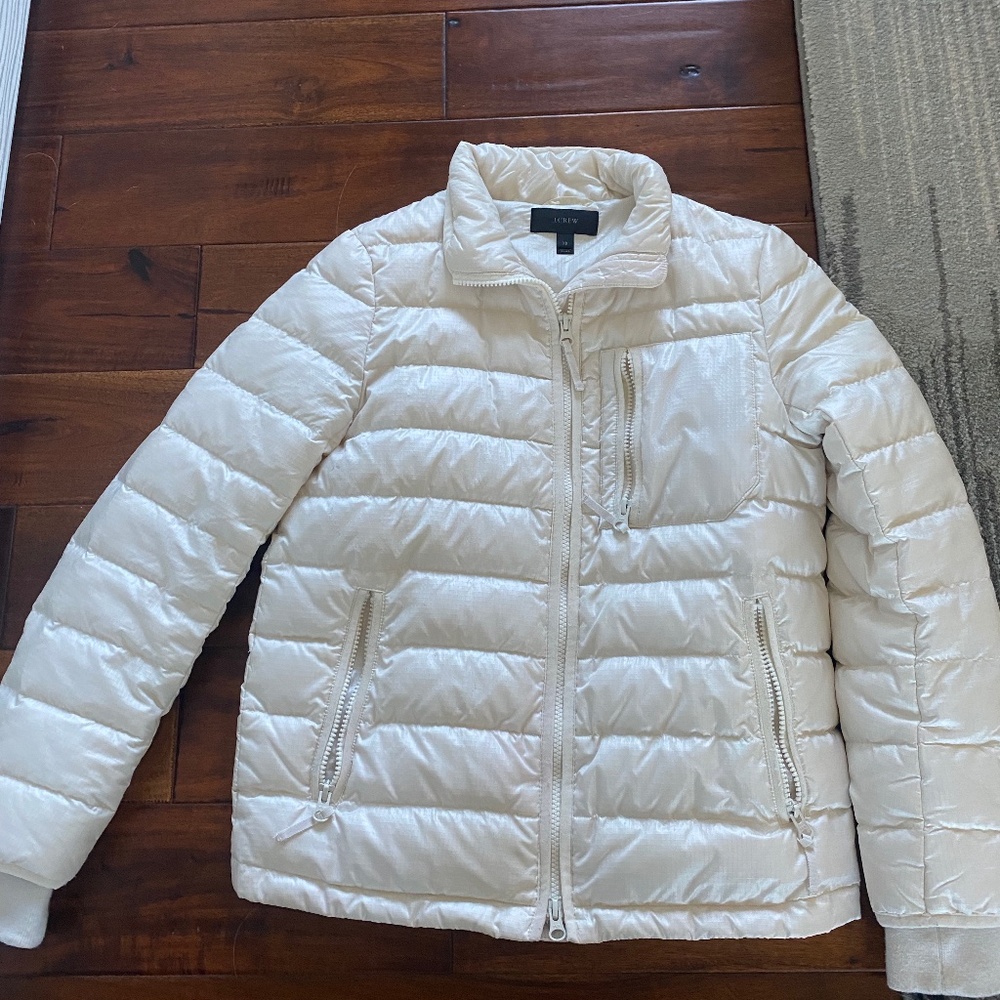 J Crew light puffer jacket
